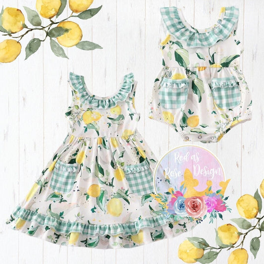 Lovely Lemon Spring & Summer Dress + Romper